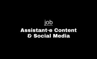 Job : Assistant·e Content & Social Media